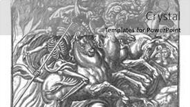  Presentation with four wheeler - PPT theme enhanced with four-horsemen-of-the-apocalypse background and a light gray colored foreground