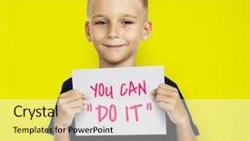  Presentation with clover - PPT theme enhanced with four leaf clover - st patric's day border background and a white colored foreground