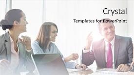  Presentation with flare - Amazing slide deck having  backdrop and a  colored foreground