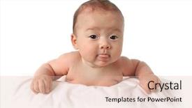  Presentation with baby girl - Audience pleasing slide deck consisting of four month old baby girl backdrop and a lemonade colored foreground