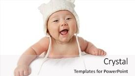  Presentation with baby girl - Slide deck enhanced with four month old baby girl background and a lemonade colored foreground