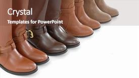  Presentation with leather year book - PPT theme having r - four pair of female leather background and a tawny brown colored foreground