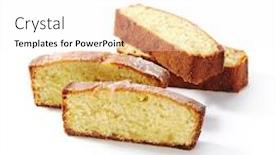  Presentation with biscuit - Audience pleasing slide set consisting of four-pieces-of-classic-sponge backdrop and a white colored foreground