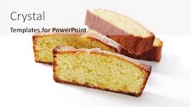  Presentation with biscuit - Slides enhanced with four-pieces-of-classic-sponge background and a lemonade colored foreground