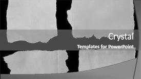  Presentation with black paper - Cool new slide deck with four pieces of torn paper backdrop and a gray colored foreground