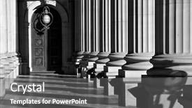  Presentation with parliament - Slide deck with four pillar - parliament buildings victoria in black background and a gray colored foreground