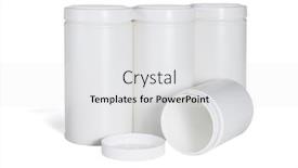  Presentation with plastic containers - Colorful slides enhanced with four-plastic-containers-on-white backdrop and a white colored foreground
