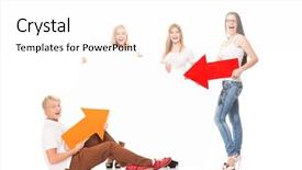  Presentation with teenagers - PPT layouts featuring laevigata plant midland hawthorn mayflower background and a mint green colored foreground