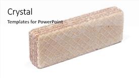  Presentation with wafer - Amazing presentation theme having four rectangle shape wafer biscuits backdrop and a white colored foreground