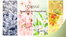  Presentation with summer winter autumn spring - Slide set enhanced with four-seasons-of-year-set background and a lemonade colored foreground