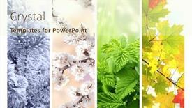  Presentation with summer winter autumn spring - Slide set consisting of four-seasons-of-year-set and a  colored foreground