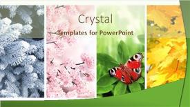 Theme enhanced with Four-seasons-of-year-set background