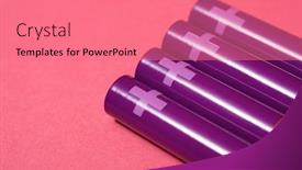  Presentation with batteries - Audience pleasing PPT layouts consisting of four-small-batteries backdrop and a coral colored foreground
