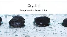  Presentation with meditation children - Audience pleasing PPT layouts consisting of four steps - pebble meditation composition backdrop and a sky blue colored foreground