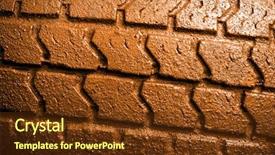  Presentation with change a flat car tire - Cool new PPT theme with four wheel drive - closeup of a muddy car backdrop and a tawny brown colored foreground