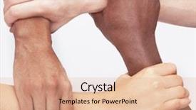  Presentation with circle - PPT layouts having four young people holding each background and a lemonade colored foreground