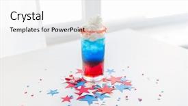  Presentation with independence day - Slide set having fourth july - american independence day celebration patriotism background and a white colored foreground