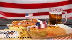  Presentation with happy image - Slide set featuring western themed - digital composite image of happy background and a gold colored foreground