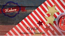  Presentation with digital image - Presentation design with western themed - digital composite image of happy background and a coral colored foreground