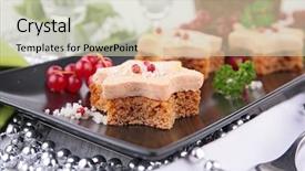  Presentation with christmas new year frame banner - Slides enhanced with foyer - canape christmas or new year background and a soft green colored foreground