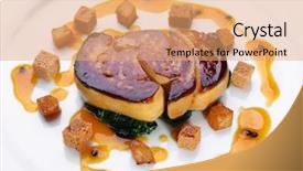  Presentation with liver - Slides featuring foyer - goose liver background and a  colored foreground