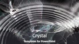  Presentation with deep web technology fractal - Cool new slides with fractal background with reflection backdrop and a dark gray colored foreground