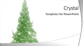  Presentation with white birch tree - Amazing slides having fractal christmas tree on white backdrop and a white colored foreground