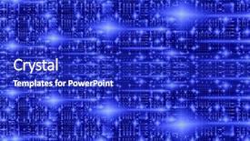  Presentation with matrix - PPT layouts having fractal image depicting the matrix background and a royal blue colored foreground
