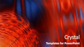  Presentation with fireball - Slide set with fractal image of a fireball background and a crimson colored foreground