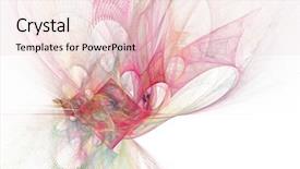  Presentation with futuristic - Audience pleasing presentation theme consisting of fractal image of an abstract backdrop and a lemonade colored foreground