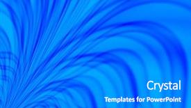  Presentation with spray - Audience pleasing PPT theme consisting of fractal image of blue water spray for a background backdrop and a gray colored foreground