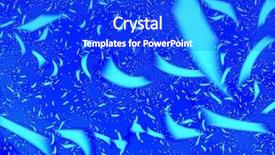  Presentation with confetti - Cool new slide deck with fractal image of ticker tape backdrop and a cobalt blue colored foreground