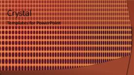  Presentation with copper - Colorful theme enhanced with grids wave shapes science - fractal rendition of a copper backdrop and a red colored foreground