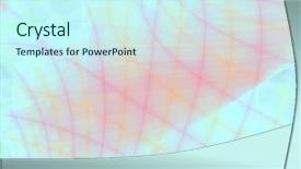  Presentation with sound waves - Presentation theme featuring fractal rendition of sound waves echoing against a surface background and a cool aqua colored foreground