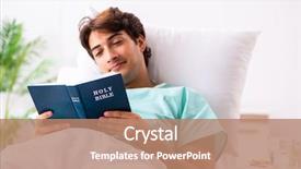  Presentation with hospital - Presentation design consisting of fracture - young handsome man staying background and a coral colored foreground