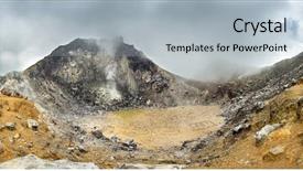  Presentation with indonesia nasionalisme - PPT layouts enhanced with fracture mountain - volcano panorama with a dramatic background and a light gray colored foreground