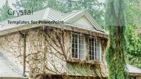  Presentation with vancouver - Theme featuring fragment-of-a-house background and a mint green colored foreground