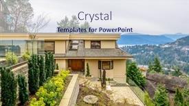  Presentation with vancouver - Slides enhanced with fragment-of-a-house background and a sky blue colored foreground