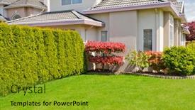  Presentation with vancouver - PPT theme enhanced with fragment-of-a-nice-house background and a gold colored foreground