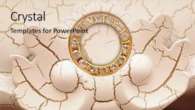  Presentation with ornament - Amazing slides having fragment of a vintage furniture decorated by antique ornament backdrop and a lemonade colored foreground