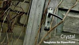  Presentation with brick wall - Colorful slide deck enhanced with fragment-of-brick-wall backdrop and a dark gray colored foreground