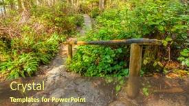  Presentation with olympics - Beautiful presentation theme featuring fragment of cape trail in olympics park washington usa backdrop and a tawny brown colored foreground