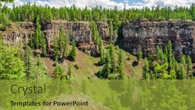  Presentation with british columbia canada - Audience pleasing presentation consisting of fragment-of-fantastic-view backdrop and a gold colored foreground