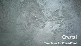  Presentation with wall - Amazing slide deck having fragment of grunge weathered wall backdrop and a gray colored foreground