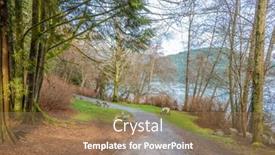  Presentation with trail - Slides having fragment-of-malcolm-lowry-trail background and a coral colored foreground