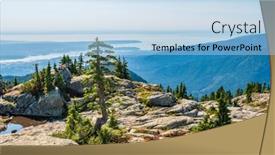  Presentation with vancouver - Audience pleasing PPT layouts consisting of fragment-of-mount-seymour-trail backdrop and a light blue colored foreground