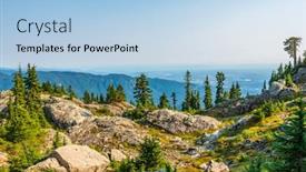  Presentation with vancouver - PPT theme consisting of fragment-of-mount-seymour-trail background and a light blue colored foreground