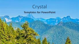  Presentation with vancouver - Presentation design with fragment of mount seymour trail in vancouver canada background and a light blue colored foreground