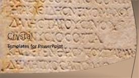  Presentation with ancient greek - Cool new PPT layouts with fragment-of-the-ancient-greek backdrop and a coral colored foreground