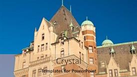  Presentation with british columbia - PPT theme having fragment-of-the-beautiful-roof background and a coral colored foreground